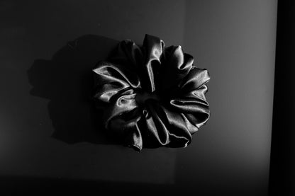 Black Satin Scrunchie