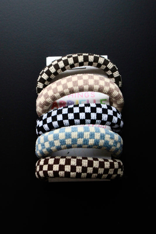 Checkered Hair Ties