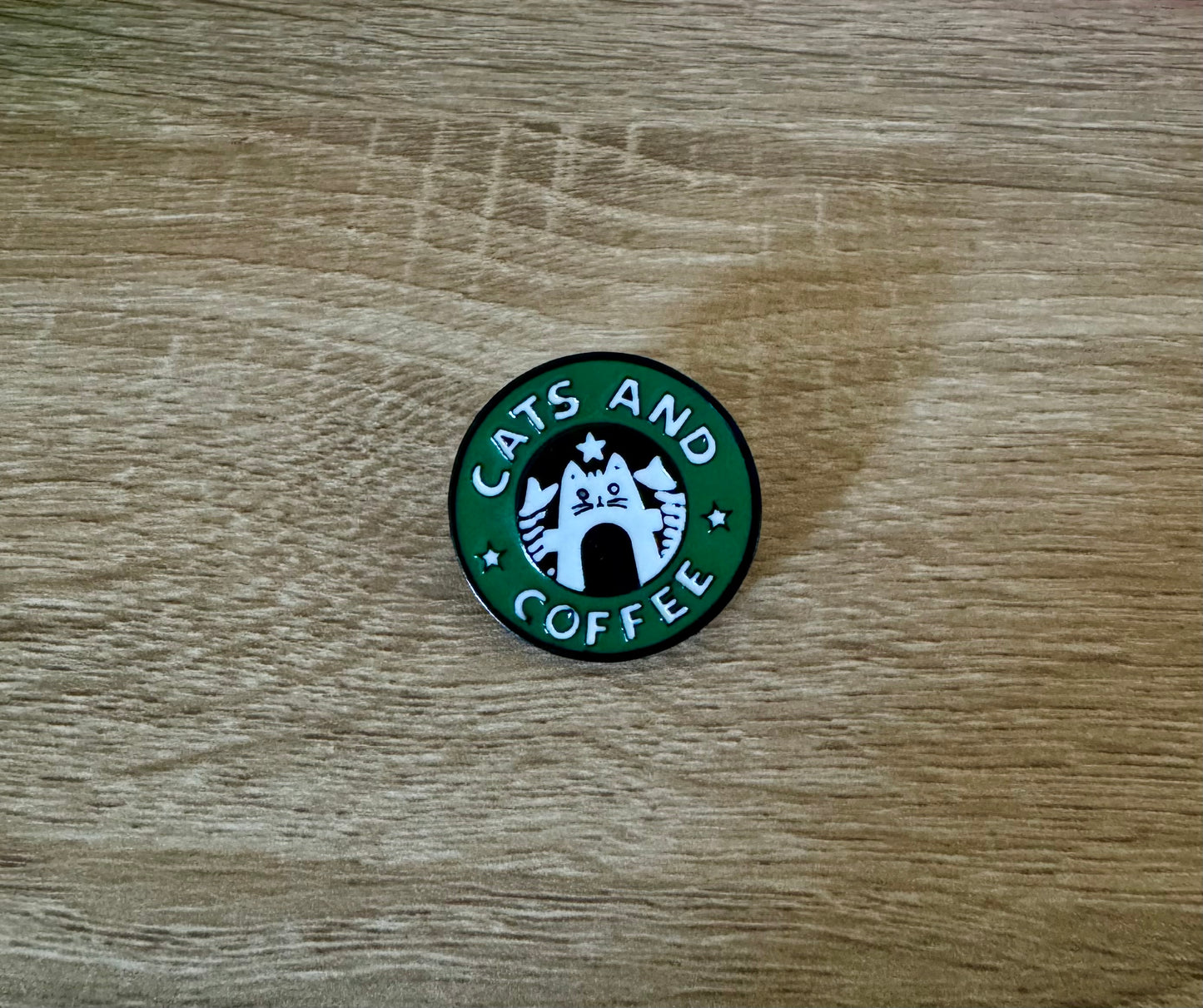 Cats and Coffee Pin