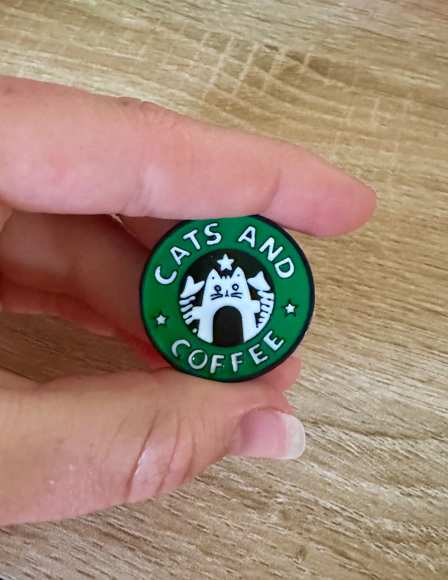 Cats and Coffee Pin