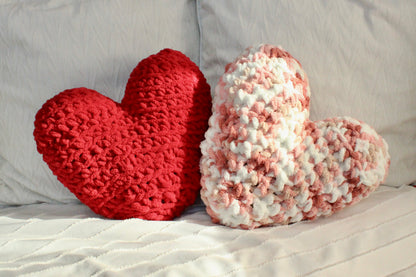 Crochet Heart Pillow