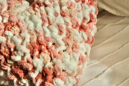 Crochet Heart Pillow