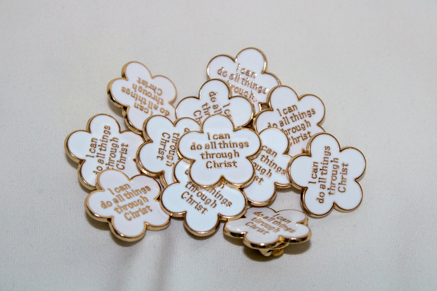 All Things Through Christ Pin