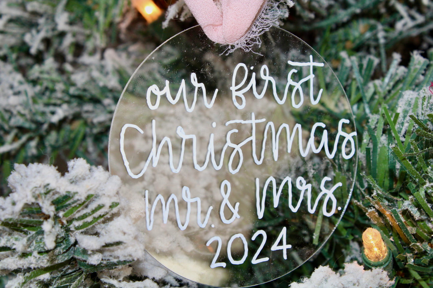 Custom Calligraphy Ornament