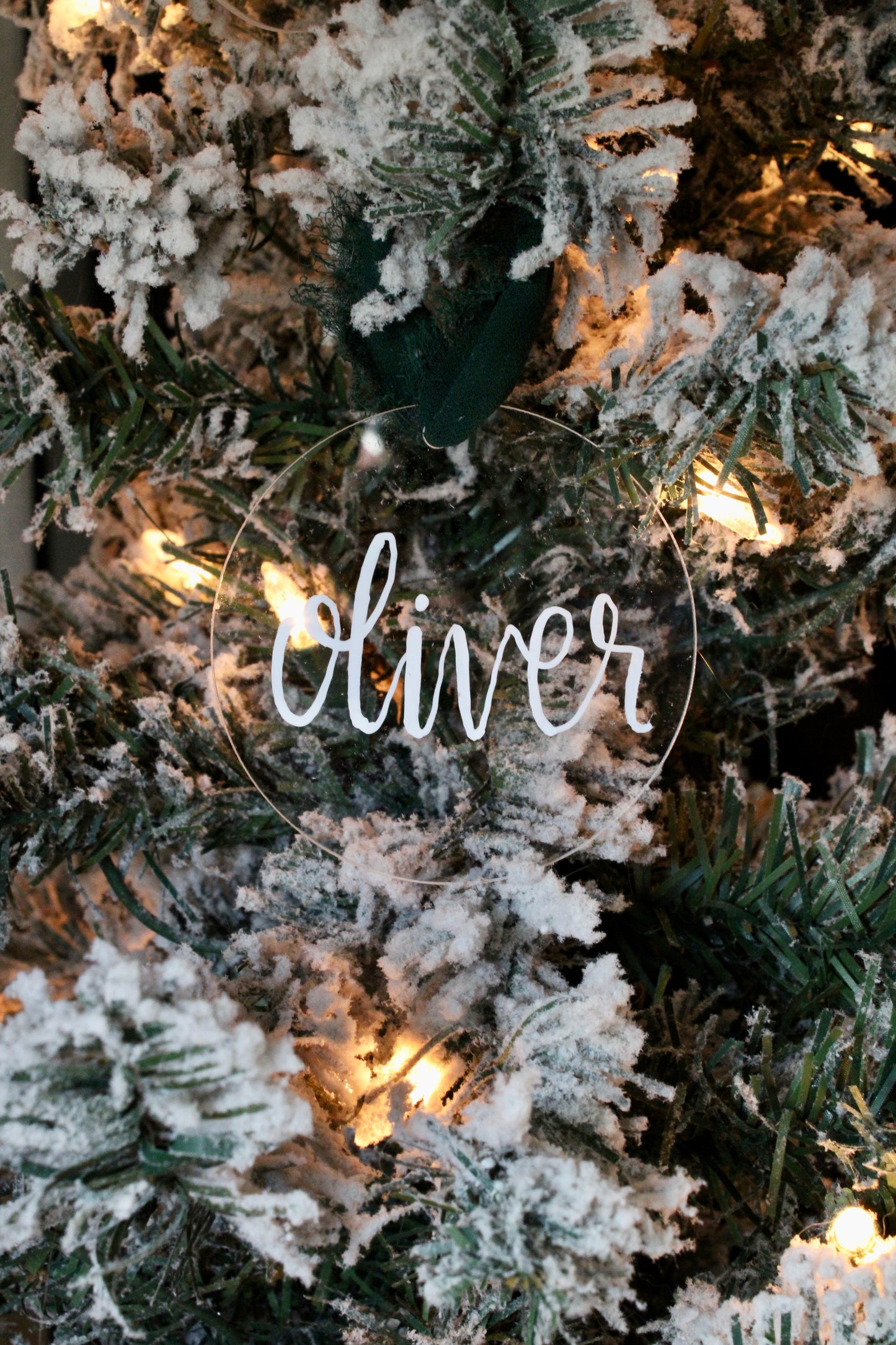 Custom Calligraphy Ornament