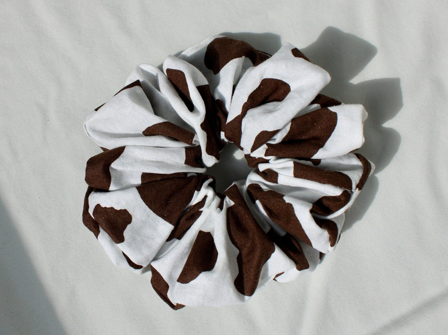 Jumbo Cow Print Scrunchie