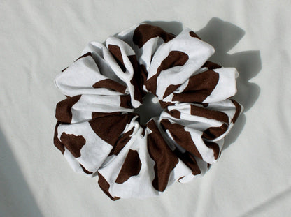 Jumbo Cow Print Scrunchie