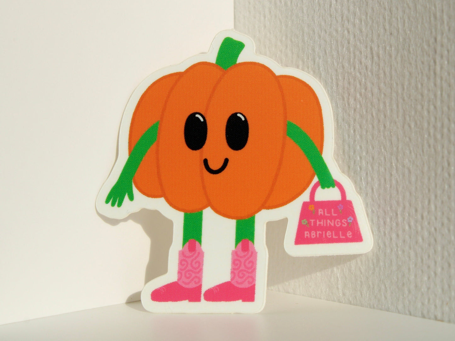 Cowgirl Pumpkin Sticker