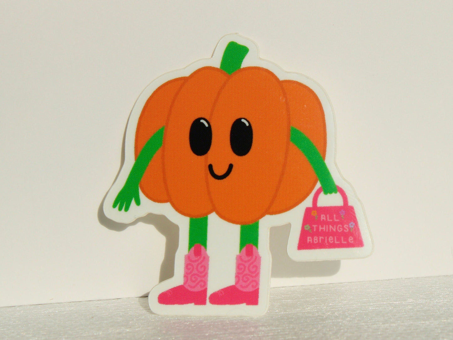 Cowgirl Pumpkin Sticker