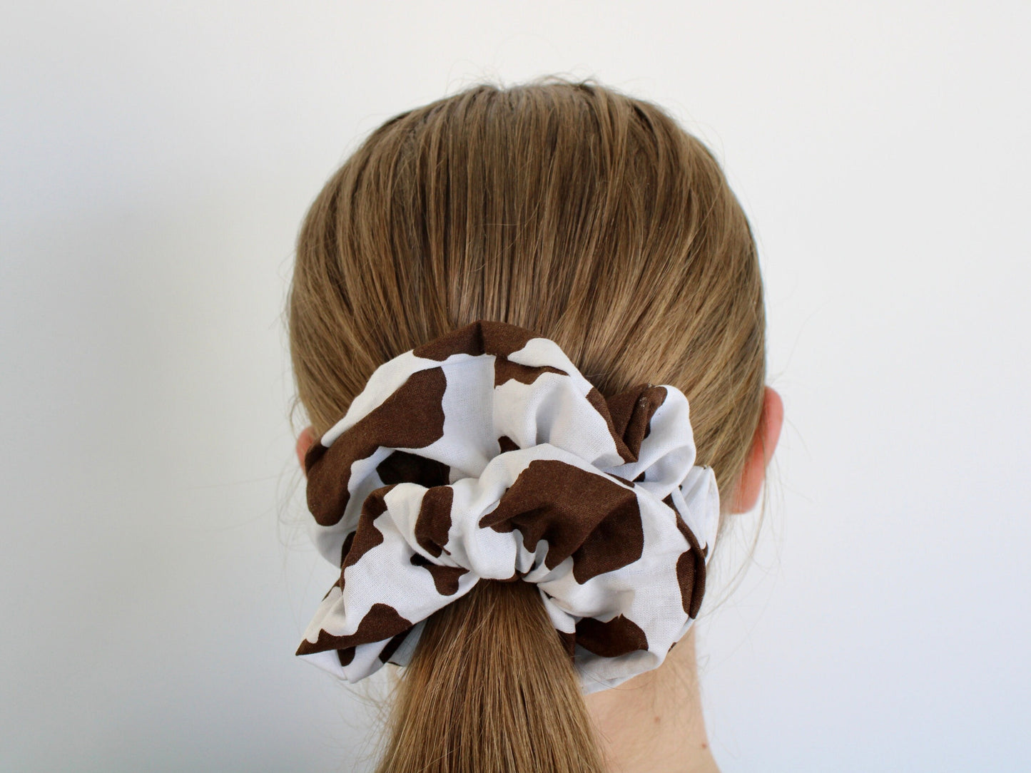 Jumbo Cow Print Scrunchie