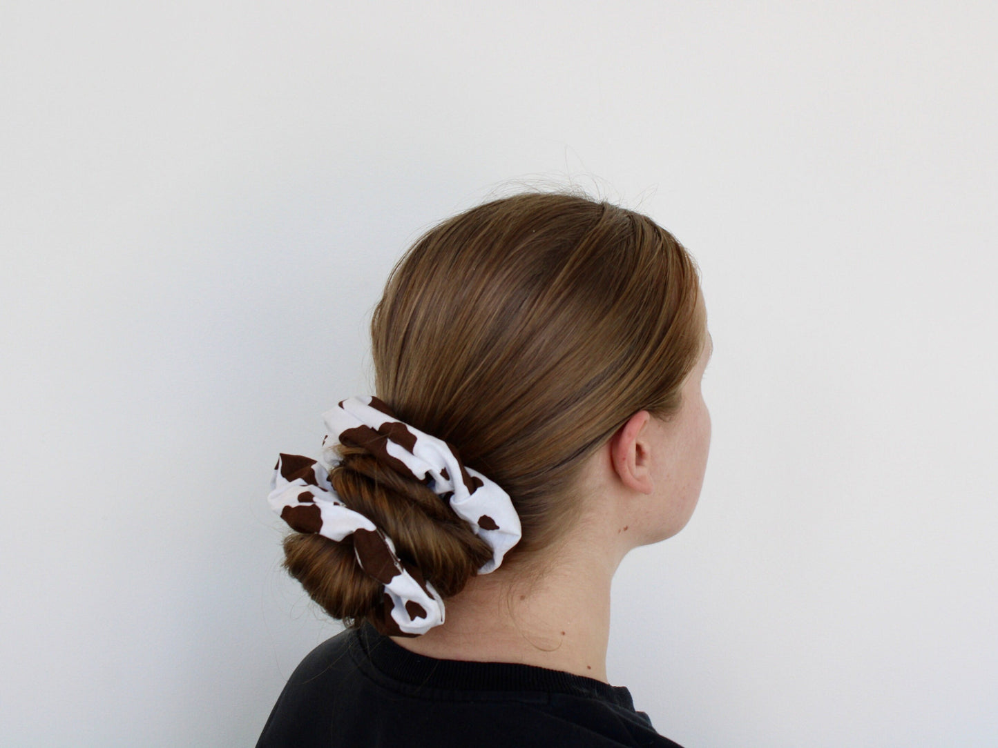 Jumbo Cow Print Scrunchie