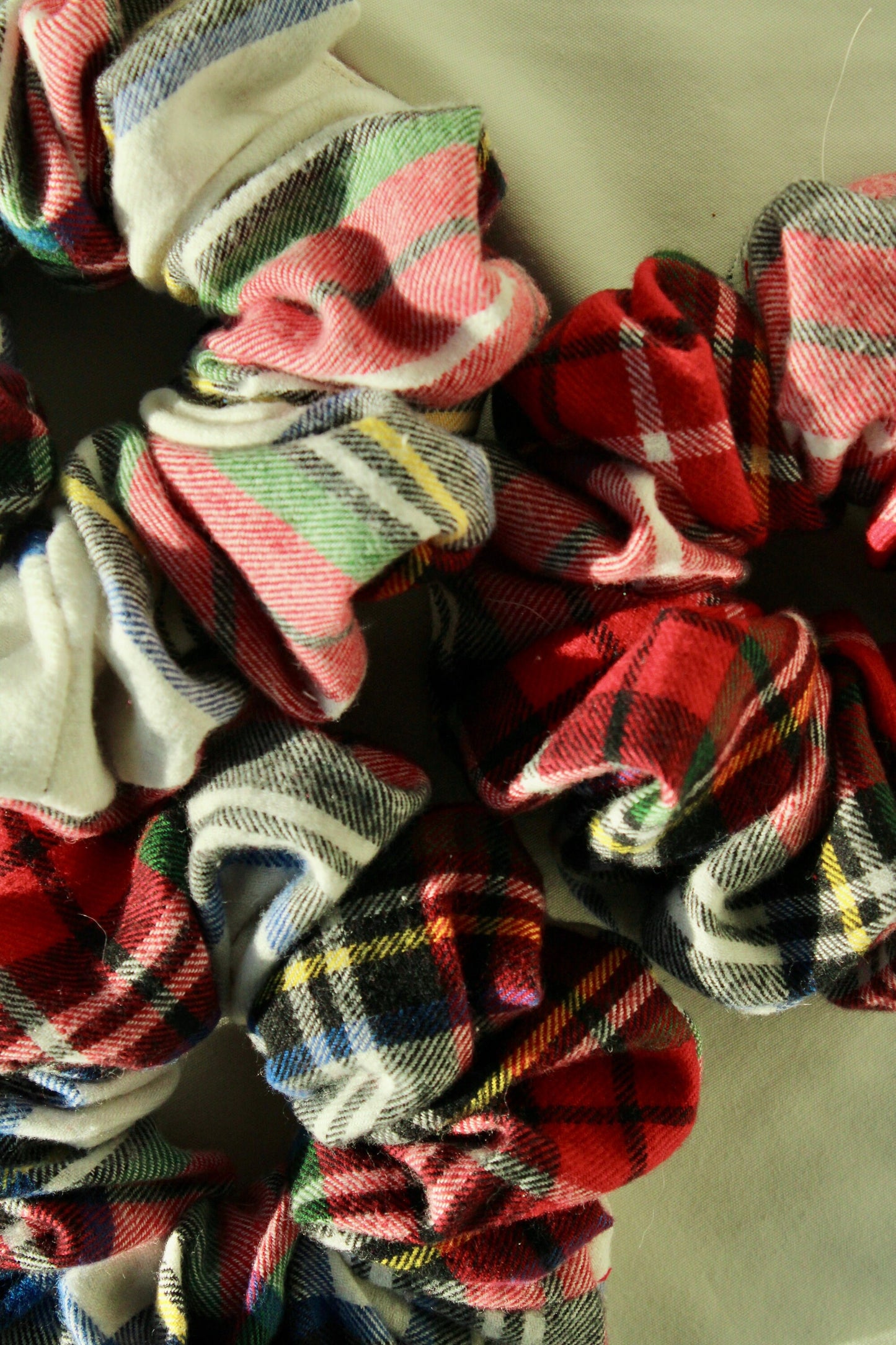 Plaid Jumbo Scrunchie