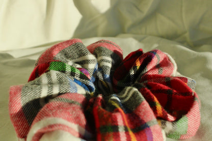 Plaid Jumbo Scrunchie